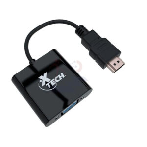 Adaptador Xtech de HDMI a VGA (1080p, 24cm, Negro) - Imagen 3