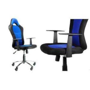 Silla de escritorio XTECH DRAKON con respaldo alto estilo deportivo azul - Imagen 3