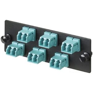 Panel Panduit Adaptador de Fibra LC, OS1/OS2, LC Dúplex, Azul