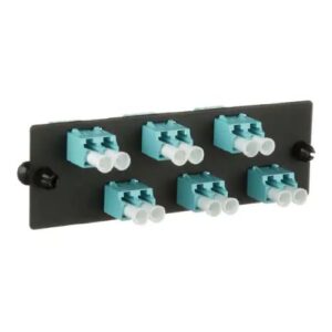 Panduit Opticom Fiber Adapter Panels - Patch panel - aqua - 12 ports - Imagen 2