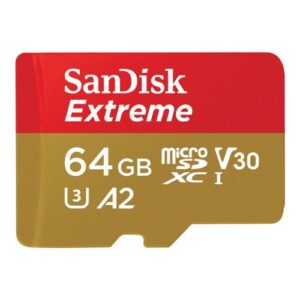MicroSD SanDisk Extreme 64GB, UHS-I, U3, V30, Escritura 80MB/s - Imagen 1