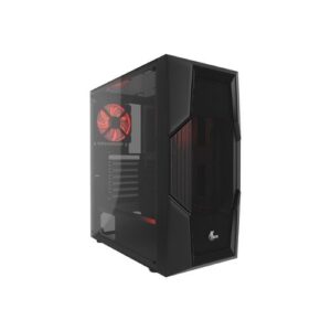 Gabinete Gamer Xtech PHOBOS, ATX, Vidrio Templado, Malla Frontal, Negro - Imagen 1