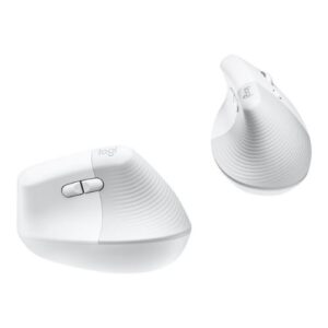 Mouse Ergonómico Logitech Lift, 6 Botones, 4000DPI, Bluetooth, White/Pale Grey - Imagen 3