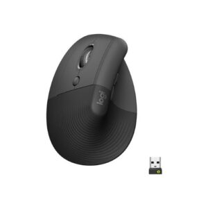 Mouse Ergonómico Logitech Lift, 6 Botones, 4000DPI, Bluetooth, Zurdo, Graphite/Black - Imagen 3