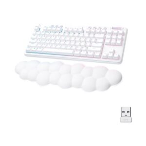 Teclado Mecánico Logitech G715 Wireless RGB, Switch GX, LIGHTSPEED/Bluetooth, Inglés, Blanco - Imagen 1