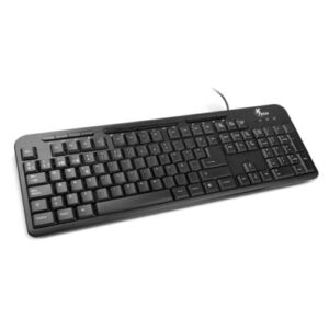 Kit Xtech XTK-301S Teclado y Mouse, Wired, Spanish Keys, USB, Negro