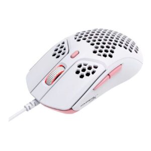 Hyperx Mouse Gamer Pulsefie Haste, Hasta 3200 DPI, 6 Botones, USB, Blanco/Rosado - Imagen 3