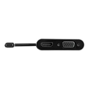 Adaptador USB-C a VGA y HDMI - 2en1 - 4K 30Hz - Gris Espacia - Imagen 3