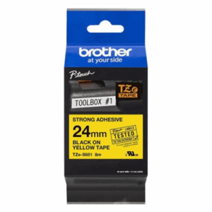 Cinta laminada Adhesiva Brother TZeS651 24 mm, 8 m - Imagen 1