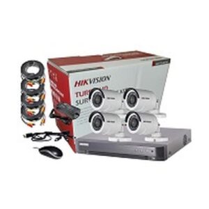 Kit DVR + 4 Cámaras Bullet Hikvision 4 Canales (720p, HDD 1TB, 1U, H.265 Pro+) - Imagen 1