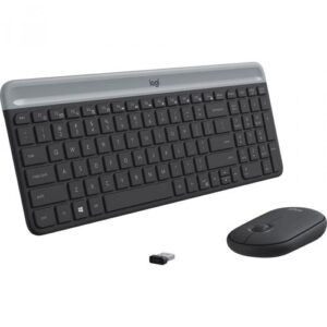 Kit Inalambrico teclado y mouse Logitech MK470 (Receptor USB, Grafito) - Imagen 3