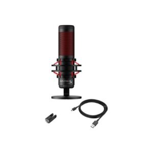 Micrófono para Streaming HyperX QuadCast, Omnidireccional, Sensor Silenciamiento LED, Negro - Imagen 3