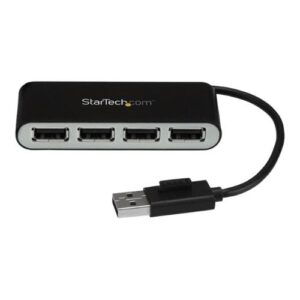 Startech Concentrador Usb 2.0 De 4 Puertos Con Cable Integrado Hub Portátil Usb - Imagen 1