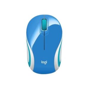 Logitech Mouse Mini Inalámbrico, Ultraportátil M187 3 Botones Refresh Azul - Imagen 3