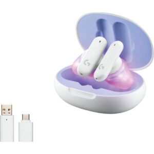 Audífonos Gamer Logitech G FITS (Bluetooth/LightSpeed, Blanco)