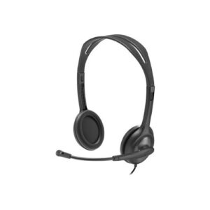 Audífonos Logitech H111 Con Micrófono, Alámbrico, 1.8 Metros, Gris - Imagen 1