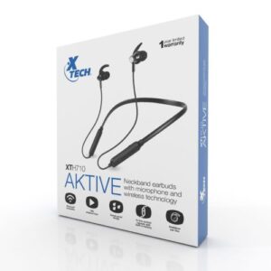 Xtech Audifonos Aktive Negro, Tecnología Inalámbrica - Imagen 1