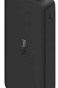 Batería Portátil Xiaomi Redmi de 20.000mAh (74Wh, 3.6A, Carga Rápida, Negro) - Imagen 1