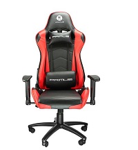 Silla Gamer Primus Gaming Thronos 100T, Reclinación 135º, Hasta 120kg, Roja