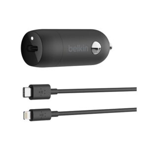 Belkin Cargador Para Auto Boostcharge Usb-C + Cable Usb-C A Lightning 20W Color