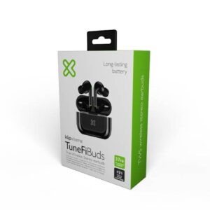 KlipX audifonos TWS TuneFiBuds 37hrs autonomia negro - Imagen 3
