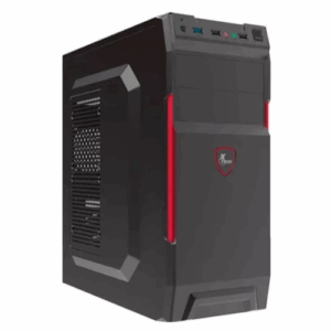 Xtech XTQ-214 Mid tower ATX 600 Watt black and red- USB/Audi - Imagen 2