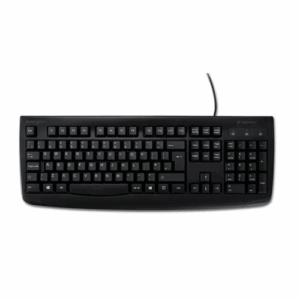 Teclado For Life Lavable Alámbrico Negro Kensington K64407, Antimicrobiano, Color Negro
