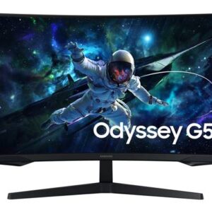 Monitor Gamer Curvo Odyssey G55C Samsung, 32" QHD, 165Hz, 1ms(MPRT), 1000R , AMD FreeSync
