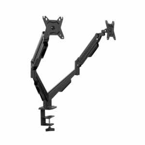 Soporte doble para monitores Klip Xtreme KMM-410, Mecanismo de resortes, ajustes sin esfuerzo - Imagen 1