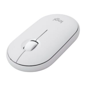 Logitech Pebble Mouse 2 M350s - Bluetooth, 4000 DPI, 3 Botones, Óptico, Portátil, Blanco