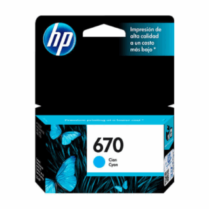 Tinta HP 670 Cyan - Imagen 1