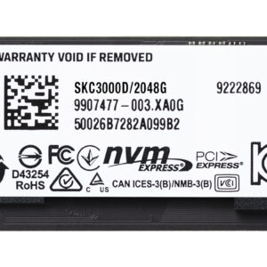 Disco SSD NVMe 2TB Kingston KC3000 PCIe 4.0 7000 MB/s - Imagen 3