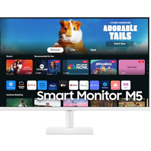Monitor Smart Plano Samsung 32" M50D M5 FHD, VA, 60Hz, 4ms(GTG), Color Blanco