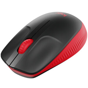 Mouse Logitech Inalámbrico M190 (Receptor USB, Negro/Rojo, 3 Botones, Pila AA) - Imagen 4