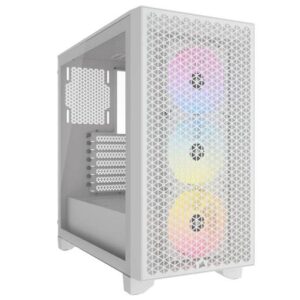 Gabinete Gamer Corsair 3000D RGB AIRFLOW ATX, Vidrio Templado, 3x Ventiladores ARGB, Blanco
