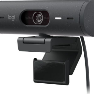 Cámara Web Logitech Brio 500 de 4 MP (Full HD, USB-C, Grafito)