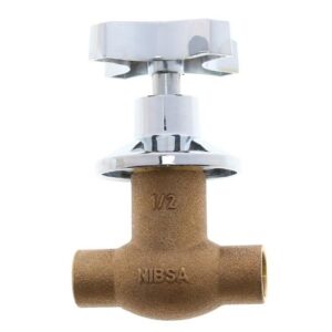 Llave de paso NIBSA 1/2" SO SO bronce