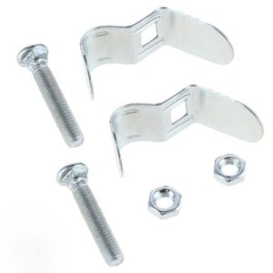 Set de Abrazaderas para Cortina METALHSA 2 Unidades Plateado