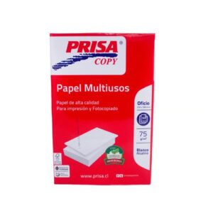 Resma Oficio PRISA 75 g/m² x 500 Hojas