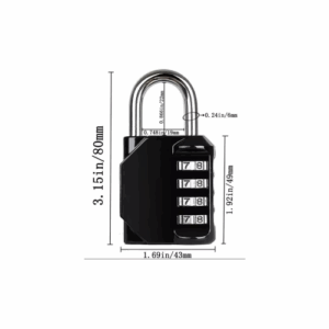 X2 candado para locker GENÉRICO, de bloqueo, 4 dígitos, casillero - Imagen 3