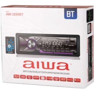Radio auto AIWA 1 Din mp3/sd/usb/bt/app - Imagen 3