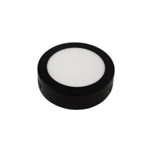 Panel LED FSL Redondo Sobrepuesto 6W Negro Blanco Frío (6500K) - Imagen 3