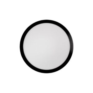 Panel LED FSL Redondo Sobrepuesto 12W Negro Blanco Frío (6500K) - Imagen 3