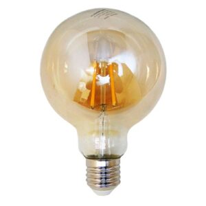 Ampolleta LED MEGABRIGHT Vintage Globo G95 6W Blanco Cálido (2200K)