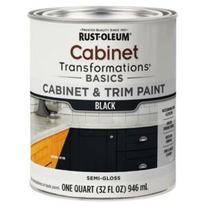 Pintura RUST OLEUM para Muebles y Melamina Interior Semibrillo Negro 946 ml