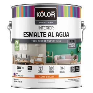 Esmalte al Agua KOLOR Semibrillante Blanco 1 galón(es)