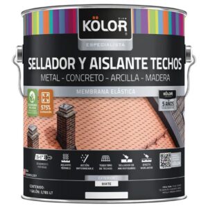 Sellador para Techo KOLOR Mate Rojo 1 galón