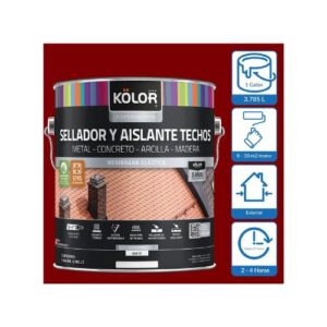 Sellador para Techo KOLOR Mate Rojo 1 galón - Imagen 3