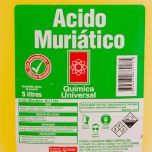Ácido Muriático QUIMICA UNIVERSAL 5 lt - Imagen 3