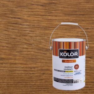 Barniz Marino KOLOR Brillante Roble 1 galón - Imagen 3